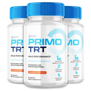 (3Pack) Primo TRT Pills for Men – Max Strength Testosterone Support Formula – 180 Capsules