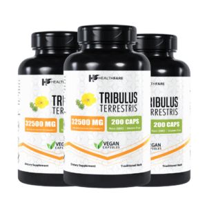 (3Pack) Healthfare Tribulus Terrestris 32,500mg – High Potency Herbal Supplements for Energy, Strength & Vitality